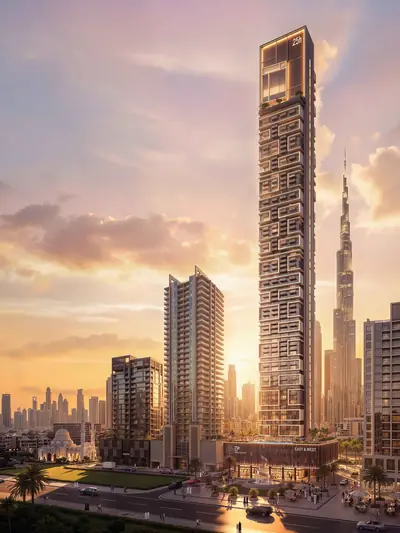 High-rise tower exterior