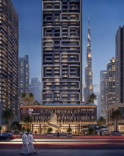 High-rise tower exterior