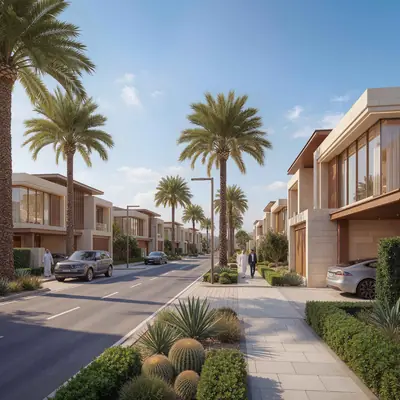 Community arrival and streetscape