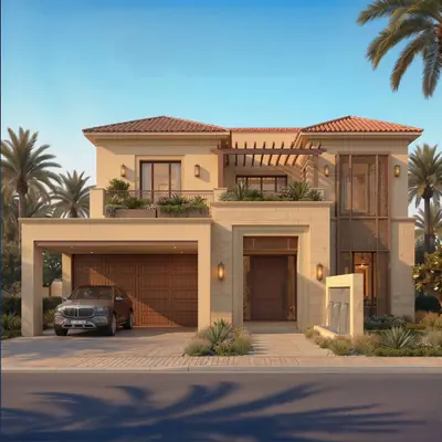 Villa facade elevation