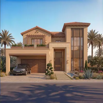 Villa facade elevation