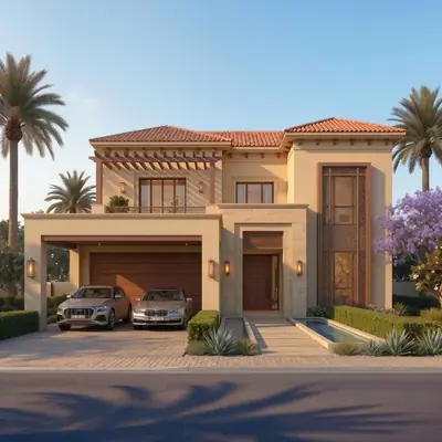 Villa facade elevation