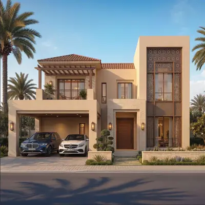Villa facade elevation