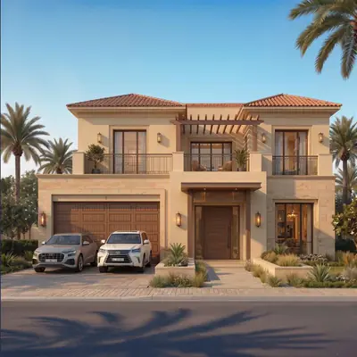 Villa facade elevation